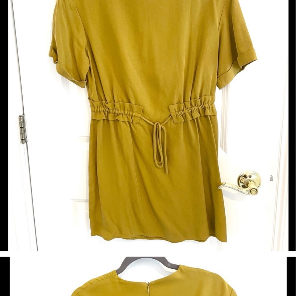 Zara short dress with tie at waist Sz xl - Picture 3 of 9